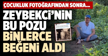 ZEYBEKCİ’NİN BU POZU BİNLERCE BEĞENİ ALDI