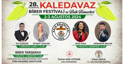 KALE'DE BİBER FESTİVALİ DÜZENLENECEK