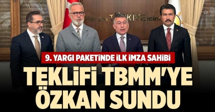 9. YARGI PAKETİNDE İLK İMZA SAHİBİ