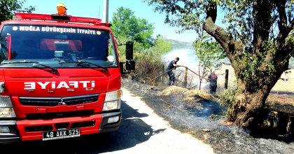 MENTEŞE’DE SİGARA İZMARİTİ YANGIN ÇIKARDI
