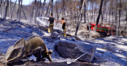 İZMİR'İN ATEŞ SAVAŞÇILARI YANGIN NÖBETİNDE   