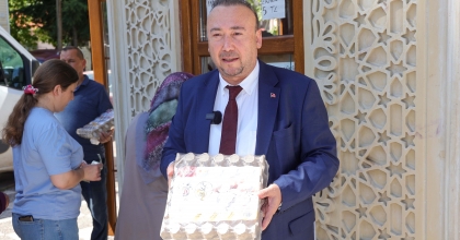 UŞAK’TA HALK YUMURTA SATIŞA ÇIKTI