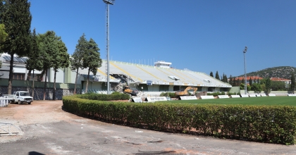 MUĞLA ATATÜRK STADYUMU'NDA YENİLEME ÇALIŞMALARI BAŞLADI   