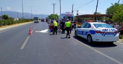 KAMYONLA ÇARPIŞAN MOTOSİKLETİN SÜRÜCÜSÜ HAYATINI KAYBETTİ