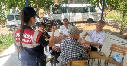 JANDARMA YANGINLARA DİKKAT ÇEKTİ