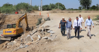 BAŞKAN GÜLER YENİ KÖPRÜYÜ İNCELEDİ