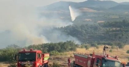 KIRKAĞAÇ'TAKİ ORMAN YANGINI KONTROL ALTINA ALINDI