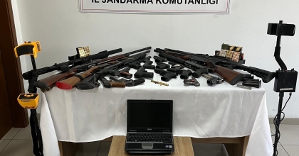 JANDARMADAN KAÇAK SİLAH TAMİR ATÖLYESİNE BASKIN