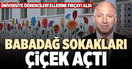 BABADAĞ SOKAKLARI ÇİÇEK AÇTI