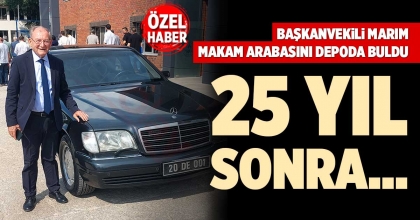 BAŞKANVEKİLİ MARIM, MAKAM ARABASINI DEPODA BULDU