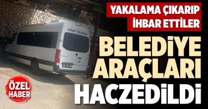 BELEDİYE ARAÇLARI HACZEDİLDİ