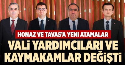 HONAZ VE TAVAS'A YENİ ATAMALAR