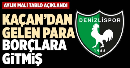 KAÇAN’DAN GELEN PARA BORÇLARA GİTMİŞ