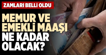 MEMUR VE EMEKLİ MAAŞI NE KADAR OLACAK?