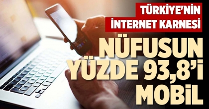 NÜFUSUN YÜZDE 93,8’İ MOBİL