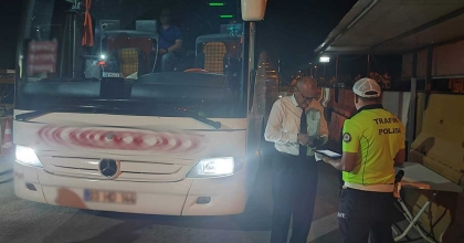 OTOBÜSLER DENETİMDEN GEÇTİ