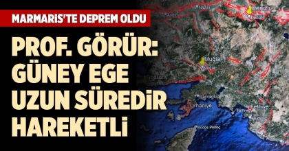 PROF. GÖRÜR: GÜNEY EGE UZUN SÜREDİR HAREKETLİ