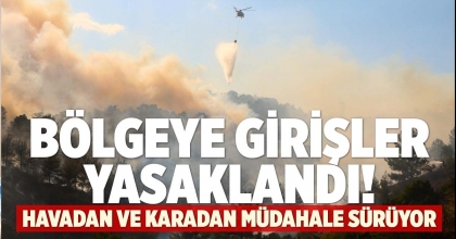 ÇİVRİL'DE HAVADAN VE KARADAN MÜDAHALE SÜRÜYOR