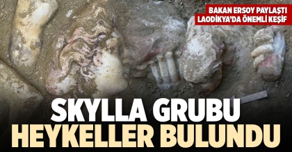 SKYLLA GRUBU HEYKELLER BULUNDU