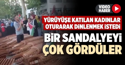BİR SANDALYEYİ ÇOK GÖRDÜLER