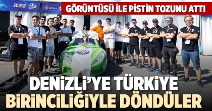 DENİZLİ’YE TÜRKİYE BİRİNCİLİĞİYLE DÖNDÜLER