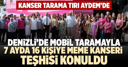 7 AYDA 16 KİŞİYE MEME KANSERİ TEŞHİSİ KONULDU