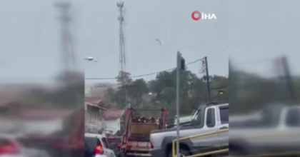 BREZİLYA'DA YOLCU UÇAĞININ DÜŞTÜĞÜ ANLAR KAMERADA