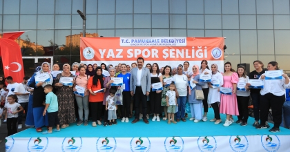 PAMUKKALE’DE KURSİYERLER SERTİFİKALARINI ALDI