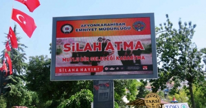 AFYONKARAHİSAR İL EMNİYET MÜDÜRLÜĞÜ’NDEN AFİŞLİ UYARI  