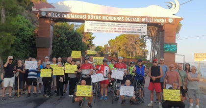 MİLLİ PARK'A GELEN SPORCULAR, GİRİŞ YASAĞINI PROTESTO ETTİ