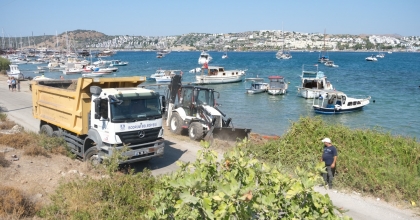 BODRUM'DA TEMİZLİK SEFERBERLİĞİ SÜRÜYOR