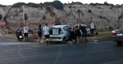 DİDİM'DE TRAFİK KAZASI: 1 ÖLÜ, 8 YARALI