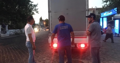 DİDİM'DE SU ÜRÜNLERİ NAKİL ARAÇLARI DENETLENDİ