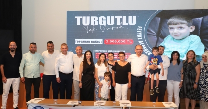 BAŞKAN AKIN’DAN SMA HASTASI FEYYAZ’A DESTEK