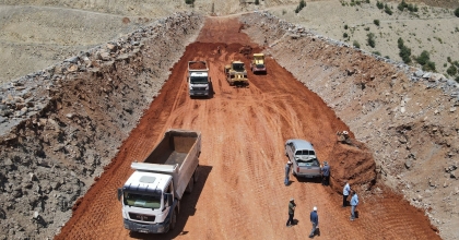 MENTEŞ BARAJI’NDA İNŞAAT ÇALIŞMALARI DEVAM EDİYOR   