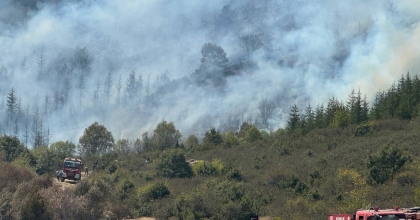 AFYONKARAHİSAR'DA AKHARIM ORMAN YANGINI SÜRÜYOR  