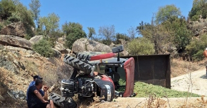 SÖKE'DE TRAKTÖR KAZASI: 1 ÖLÜ  