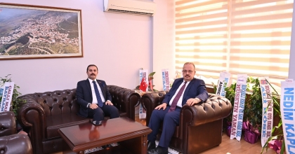 KOÇARLI KAYMAKAMI TAŞKIN, VALİ CANBOLAT'I AĞIRLADI  