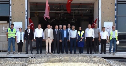 AK PARTİ HEYETİ AYDIN ŞEHİR HASTANESİ İNŞAATINDA