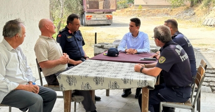 ORMAN YANGININDAN ZARAR GÖREN VATANDAŞLARLA BULUŞTU  