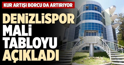 DENİZLİSPOR MALİ TABLOYU AÇIKLADI