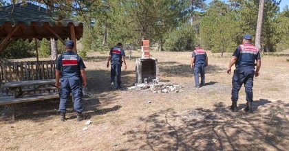 JANDARMA ORMAN YANGINLARINI ÖNLEMEK İÇİN SAHADA