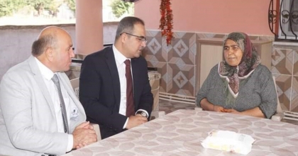 KAYMAKAMDAN ŞEHİT ANNESİNE ZİYARET 