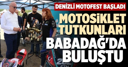 MOTOSİKLET TUTKUNLARI BABADAĞ'DA BULUŞTU