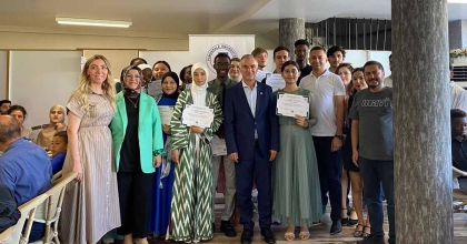 PADAM ÖĞRENCİLERİ TÜRKÇE SERTİFİKALARINI ALDI