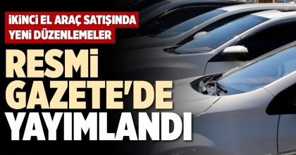 RESMİ GAZETE'DE YAYIMLANDI