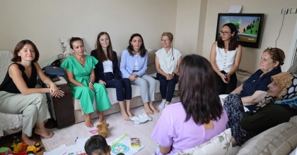 ŞİDDET GÖREN SUDE NAZ'A DESTEK ZİYARETİ  