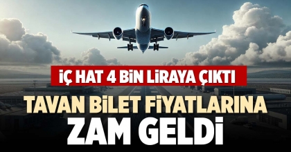 TAVAN BİLET FİYATLARINA ZAM GELDİ
