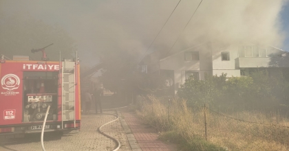 ÇİVRİL’DE EV YANGINI