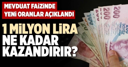 1 MİLYON LİRA NE KADAR KAZANDIRIR?